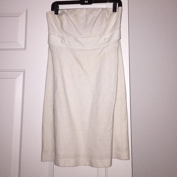 Vineyard vines white strapless dress size 6