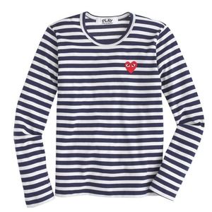 PLAY COMME DES GARÇONS® STRIPE HEART TEE