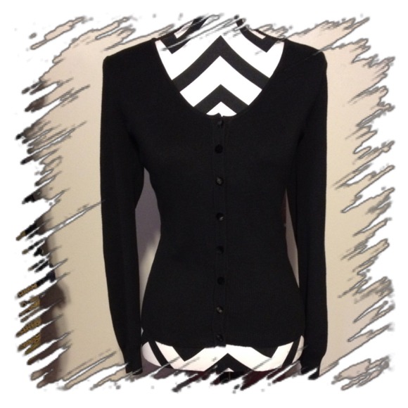 Emma James Sweaters - EMMA JAMES BLACK CARDIGAN