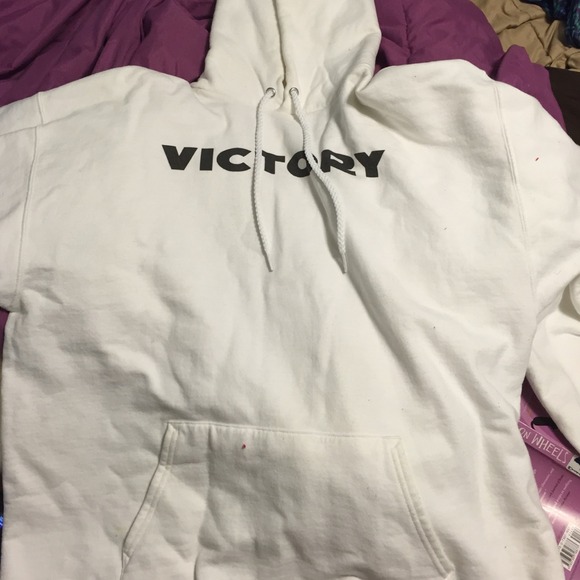White Victory Sweater