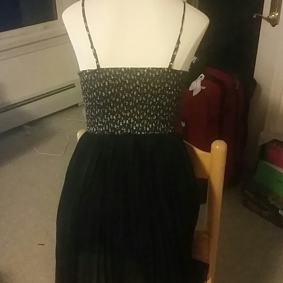 Floral American Eagle Black Dress - Picture 3 of 4