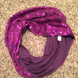 Sequin circle scarf
