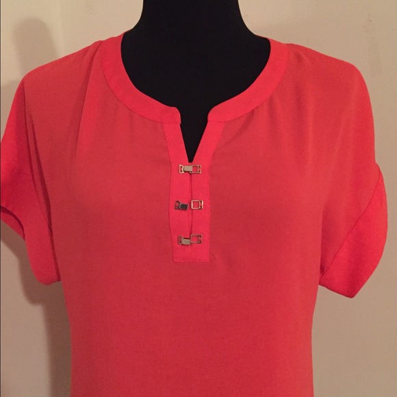 Banana Republic orange blouse