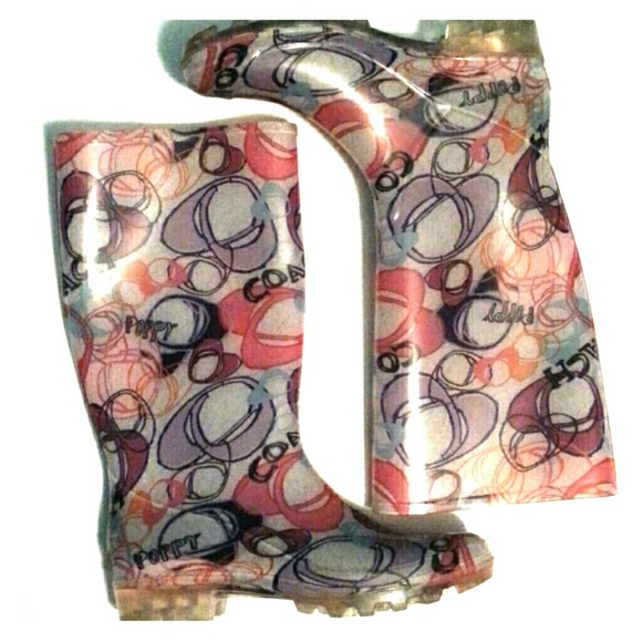 Coach poppy boots size 8