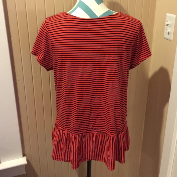 GAP Striped Peplum Top - Picture 2 of 3