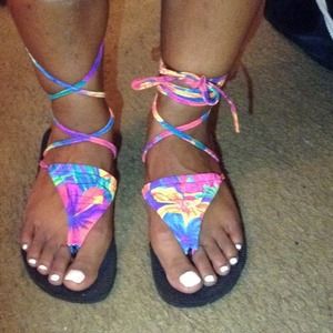 Beach thong sandals