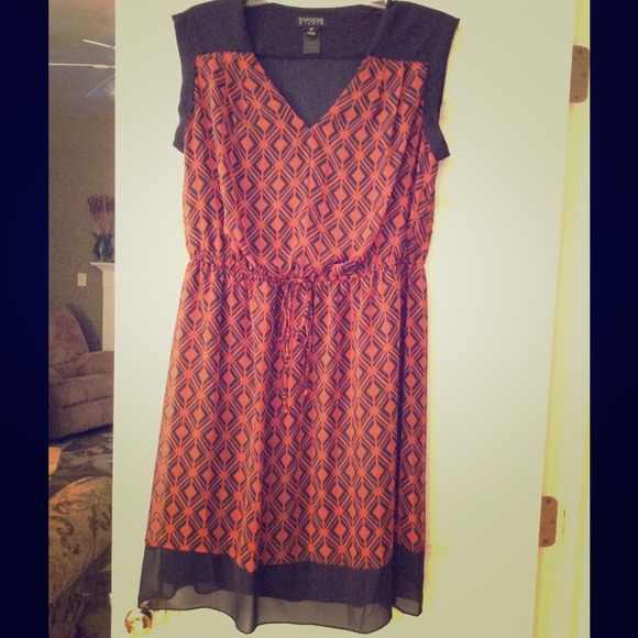 Super cute blue & orange dress! NWOT! Size 12!