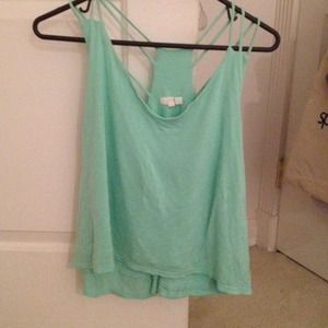 Cute mint green flowy top