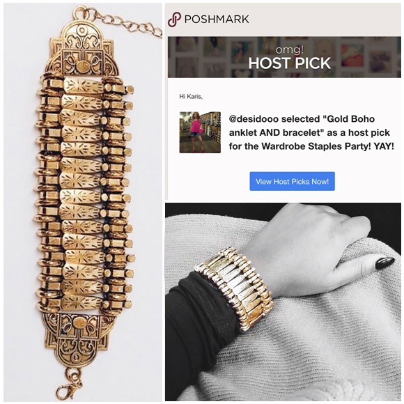 Jewelry | Gold Boho anklet AND bracelet - Picture 4 of 4