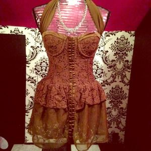 Lace corset top