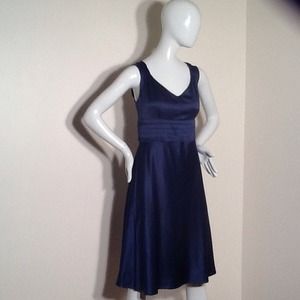 NWT Ann Taylor Size 8 Blue Empire Waist Dress