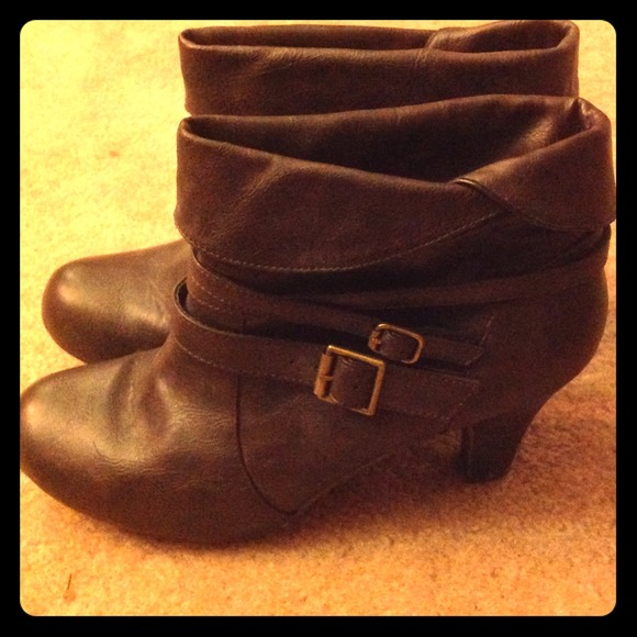 Brown booties