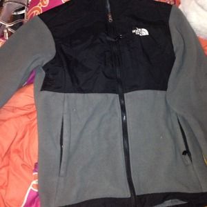 North Face Grey and black jacket