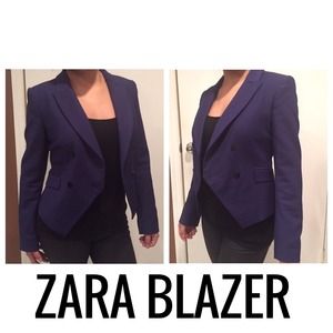 Zara Basic blue/purple blazer