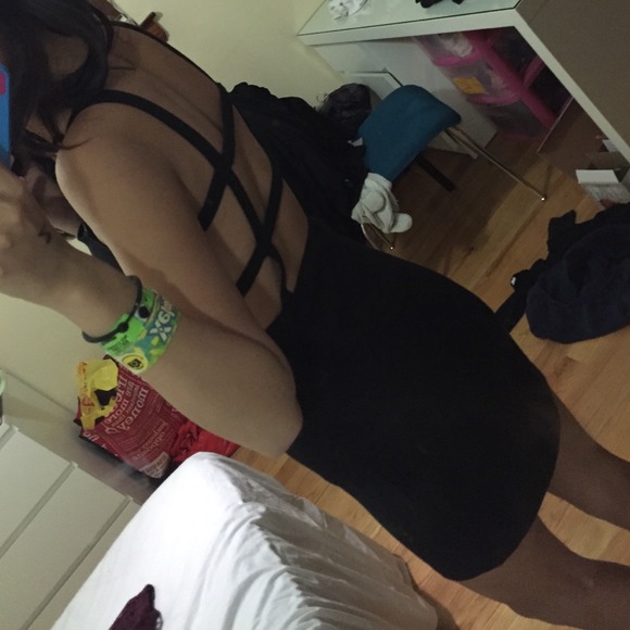 Caged black Brandy Melville dress - Picture 3 of 3