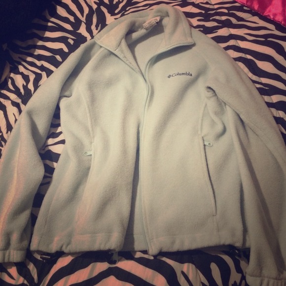 Light blue columbia zip up jacket !