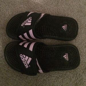 Adidas slider shoes!