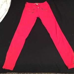 🐾Bright Red Zipper Pants🐾