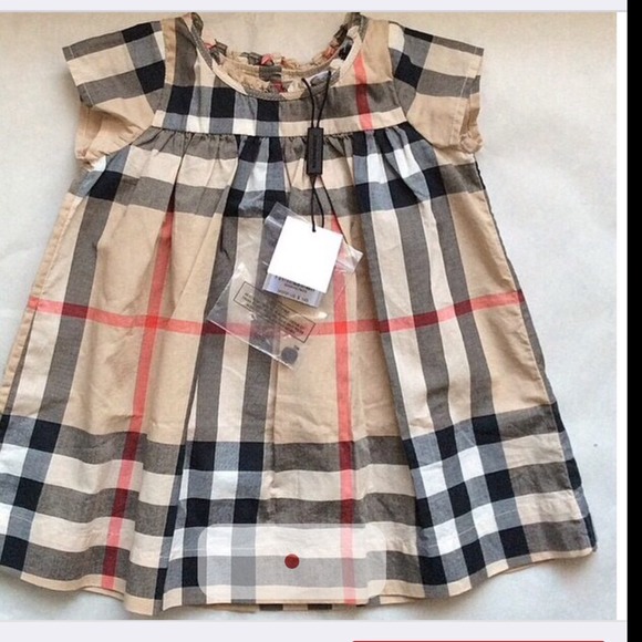 Authentic burberry babygirl dress 6M