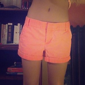 JCREW chino short in neon orange