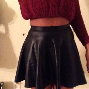 Black skater skirt
