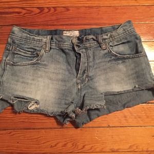 Free people jean shorts