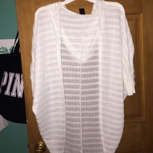 NWOT white cardigan