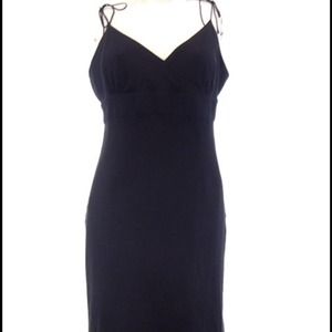 J Crew Black silk dress size 12