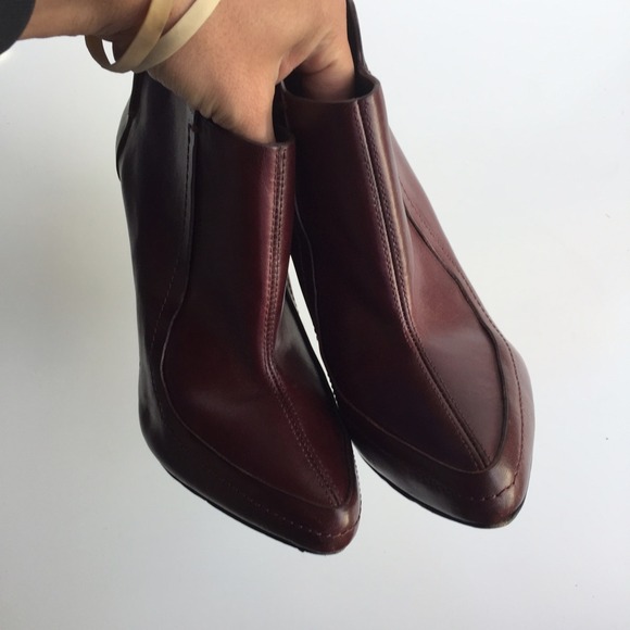 Alexander Wang leather ankle booties pumps Sz 8.5 - Picture 3 of 4