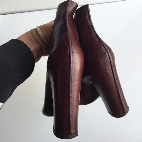 Alexander Wang leather ankle booties pumps Sz 8.5 - Picture 4 of 4