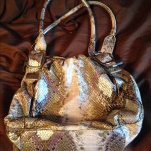 Snake skin purse