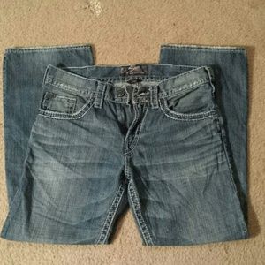 Mens silver jeans