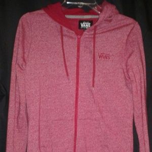 Girls Large Vans Red Sweater.