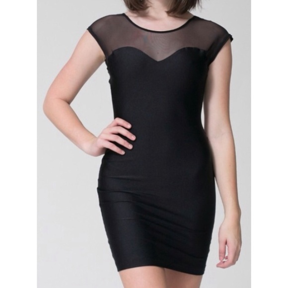 American Apparel Sweetheart Two Tone Mini Dress