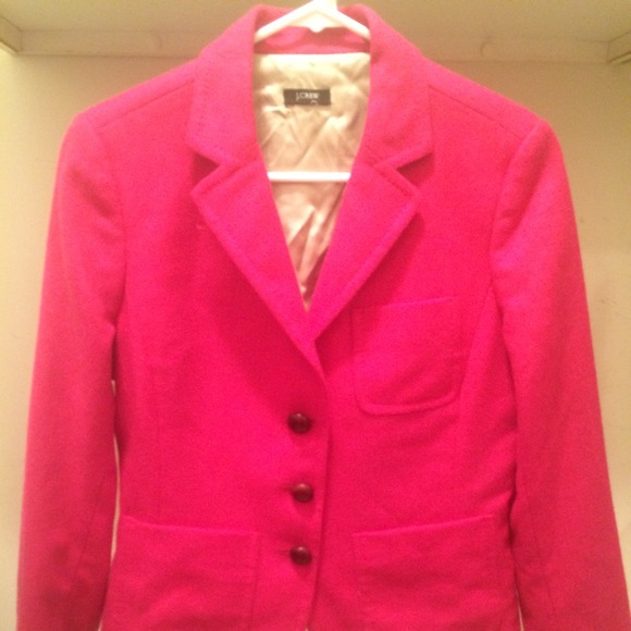 Fuchsia wool blazer!