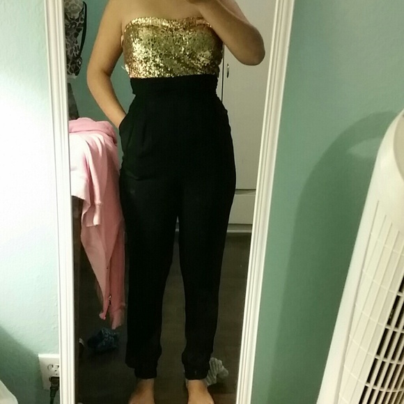Strapless jumpsuit