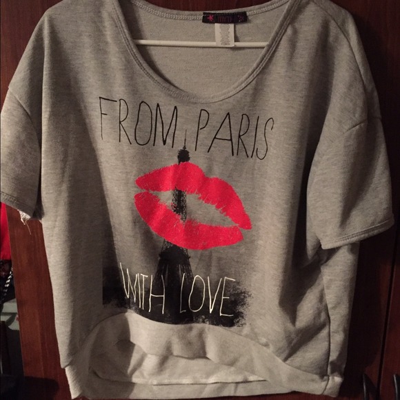Cropped sweater shirt