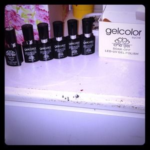 Gel color Gel nail polish.