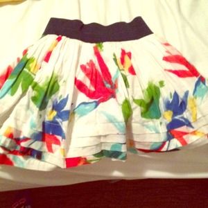 Floral mini skirt :)