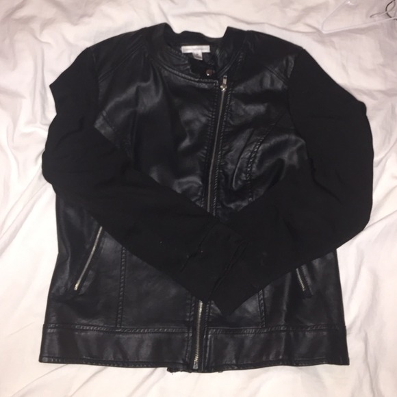 John Paul Richard Mixed Faux Leather Jacked Size M