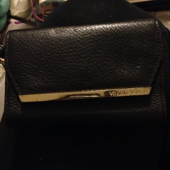 Vince Camuto leather black wallet