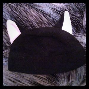 Handmade hat with cat ears