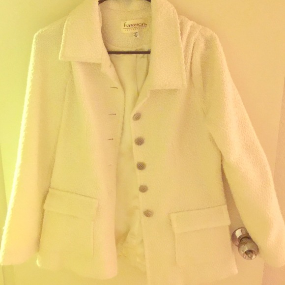 Francesca's women  white coat