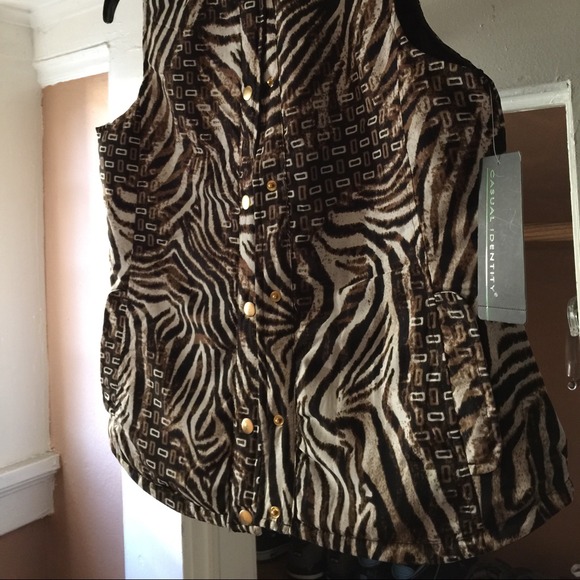 Beautiful brown vest - Picture 3 of 4