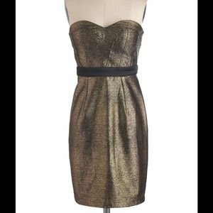 Gilded Glamour Gold Dress MODCLOTH