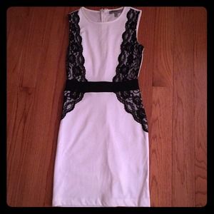 Black and White laced dress