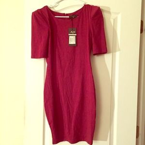 Deep Red fitted dress
