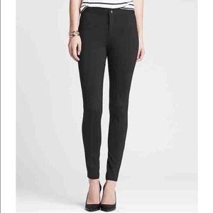 Banana Republic Seamed Black Ponte Pant