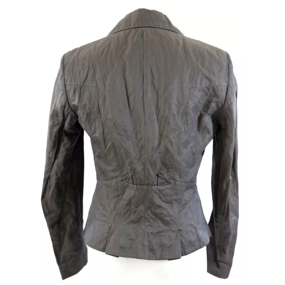 Marc Aurel Gray Crinkle Jacket Blazer 34 XS - Picture 4 of 4