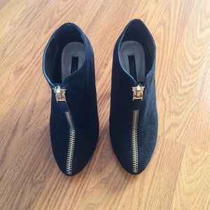 Zara black bootie and Steve Madden bootie